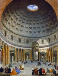 Interieur van het Pantheon, Rome